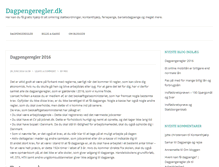 Tablet Screenshot of dagpengeregler.dk
